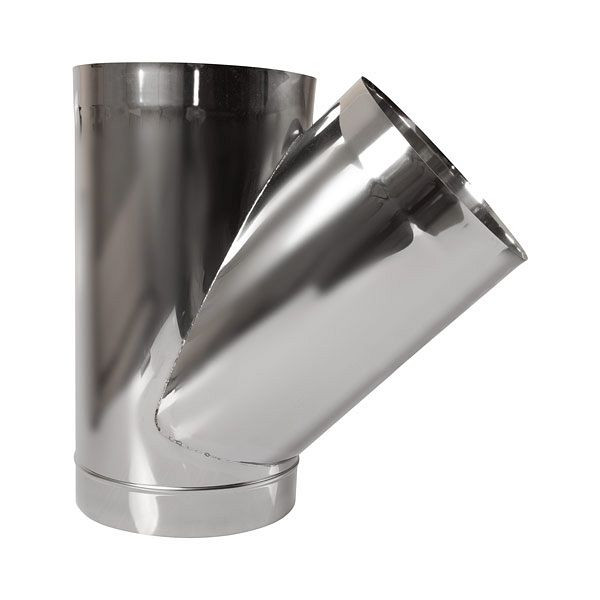 HKW schachtbuis 500 mm RVS Ø 300 mm met 45° uitloop, 708277