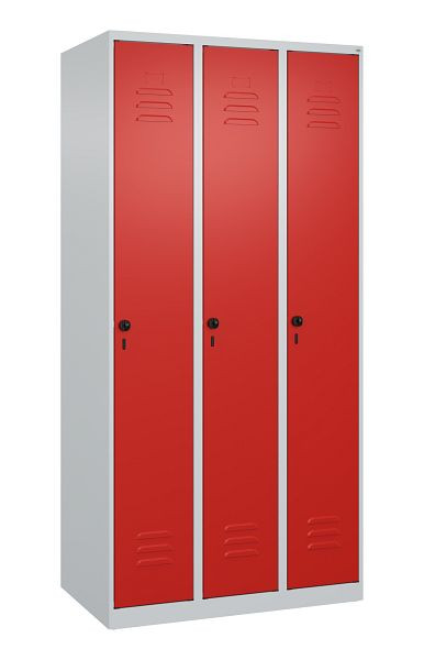C+P luierkluis Classic PLUS, 3 vakken, 1850x900x500mm, 7035/3020, veiligheidsdraaigrendel, 080000-30 S10002