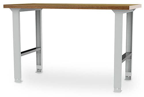 Bedrunka + Hirth rij werkbank, werkblad beuken multiplex 40mm, poten 200mm in hoogte verstelbaar, BxDxH 1500 x 750 x 859, 03.15.000.3