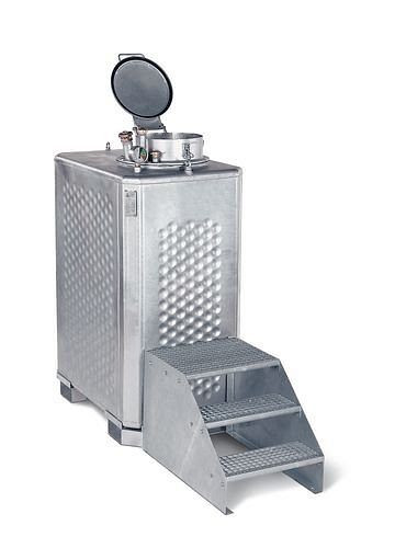 DENIOS Multisammler MS-TSE, 1300 Liter, verzinkt, für Flammpunkt über 55° C, 117804